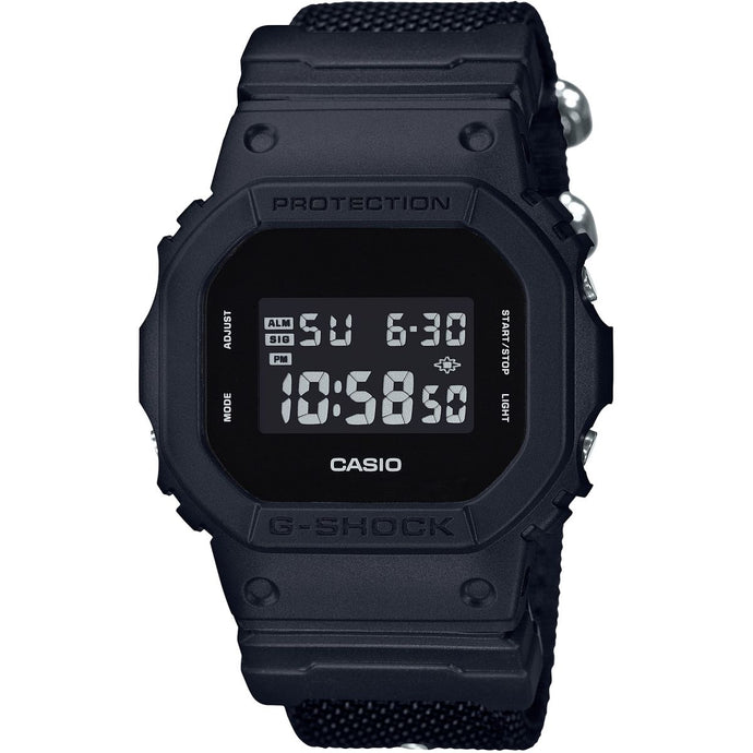 Montre-Chronographe-Homme-Casio-G-Shock-Blackout-Cloth-Series-DW-5600BBN-1ER